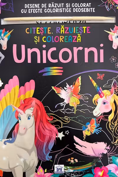 Citeste razuieste si coloreaza. Unicorni