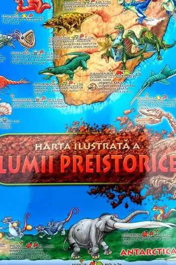 Harta ilustrată a lumii preistorice