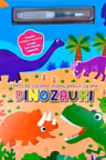 Dinozauri - Carte de colorat reutilizabila cu apa