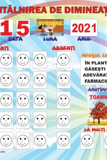 Planșă: Întâlnirea de dimineață