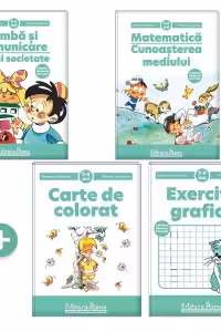 Pachet educational 5-6 ani, M. Andreianu (Set + Exercitii grafice + Carte de colorat)