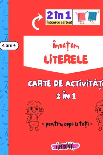 Carte de activități Învățăm Literele