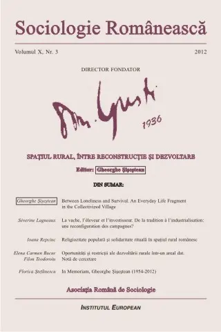 Sociologie Românească Vol.x Nr.3 2012