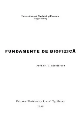Fundamente de biofizica