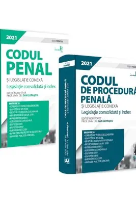 Pachet format din 2 titluri Codul penal si legislatie conexa 2021, Codul de procedura penala si legislatie conexa 2021