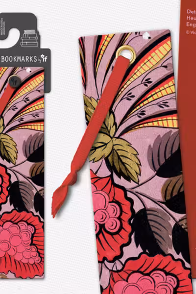 V&A Bookmarks: Pink Berry Textile