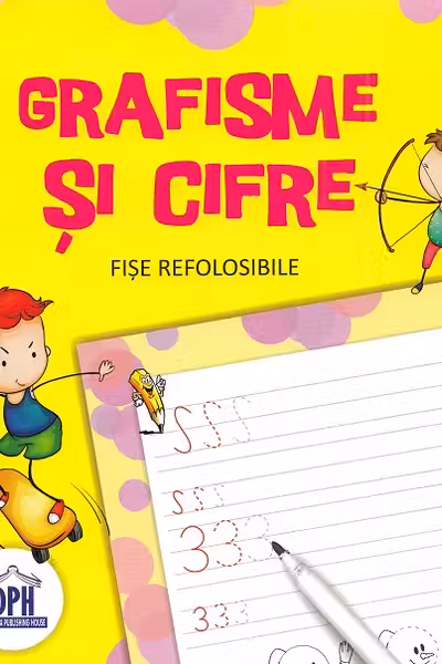 Grafisme și cifre. Scrie și șterge. Fișe refolosibile