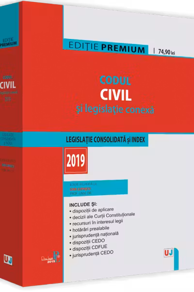 Codul civil si legislatie conexa 2019
