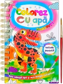 Colorez cu apa dinozauri