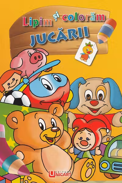 Lipim și colorăm: Jucării