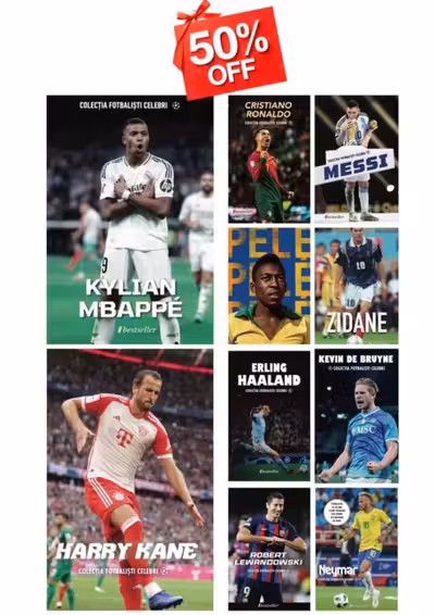 Set Top 10 Cărți Colecția Fotbaliști Celebri