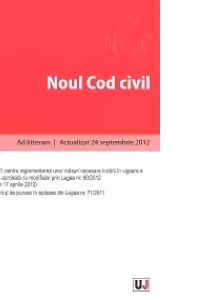 Noul Cod Civil - Ad Litteram. Actualizat 24 septembrie 2012