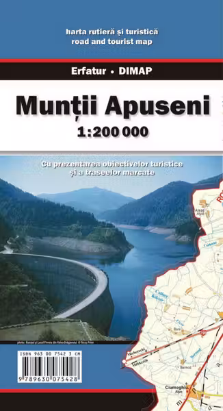 Harta turistica si rutiera - Muntii Apuseni