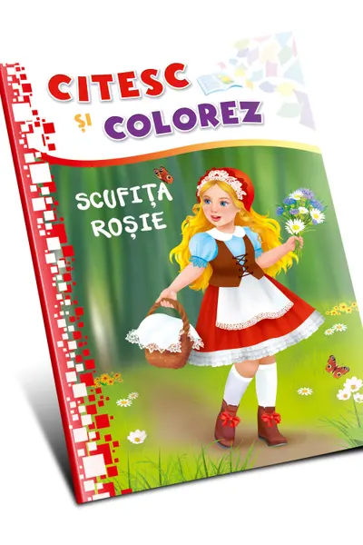 Citesc si colorez - Scufita Rosie