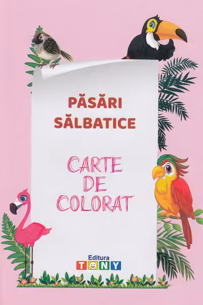 Păsări sălbatice. Carte de colorat