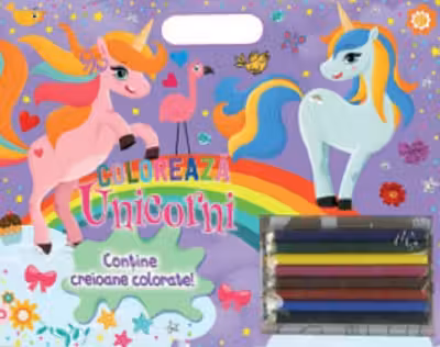 Coloreaza Unicorni creioane