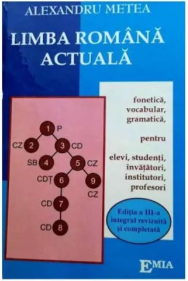 Limba Romana actuala. Noile reguli ortografice. Fonetica, vocabular, gramatica pentru elevi, studenti, invatatori, institutori, profesori. Editia a 3-a