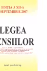 Legea pensiilor - editia a XII-a - actualizata la 5 septembrie 2007