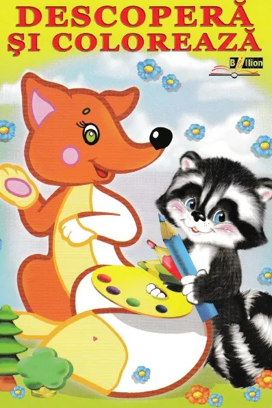 Descopera si coloreaza - Animale de padure