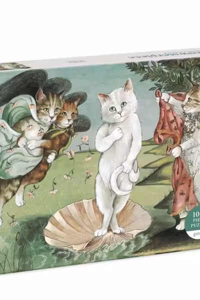 Meowsterpiece of Western Art: Birth of Venus 1000 Piece Puzzle