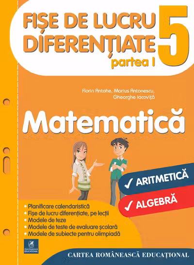 Matematică - Clasa 5. Partea I - Fișe de lucru diferențiate