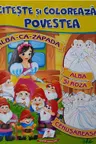 Citeste si coloreaza A4 Alba ca Zapada