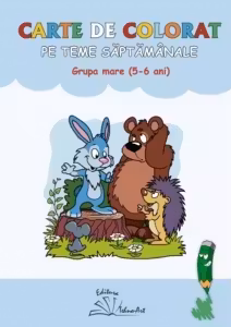 Carte de colorat pe teme saptamanale, grupa mare