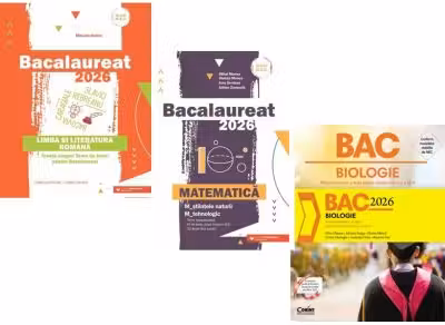Pachet Bacalaureat 2026. Limba si literatura romana, Matematica M-stiintele-naturii si M-tehnologic si Notiuni teoretice si teste pentru clasele 11-12 - Mihaela Dobos, Mihai Monea, Silvia Olteanu
