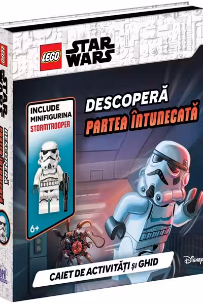 Descoperă partea întunecată. Caiet de activități și ghid + minifigurină Stormtrooper
