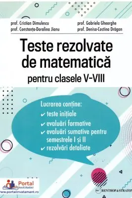 Teste rezolvate de matematica pentru clasele 5-8