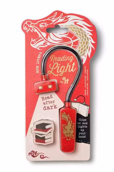 Book Lover's Reading Light Warrior Dragon