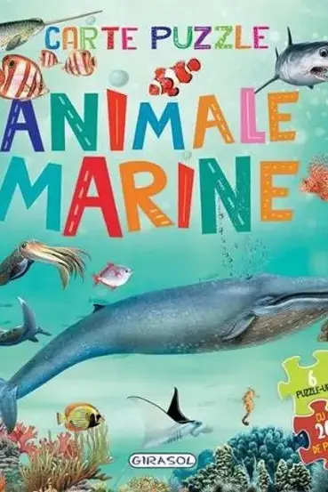 Carte cu 6 puzzle-uri - Animale marine