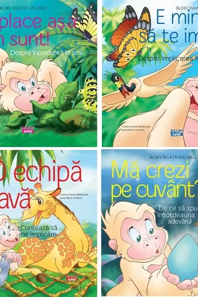 Pachet 4 cărți: Bloky învață valorile