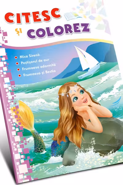 Citesc si colorez - Mica Sirena