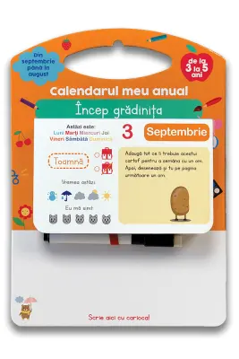Calendarul meu anual. Incep gradinita, de la 3 la 5 ani