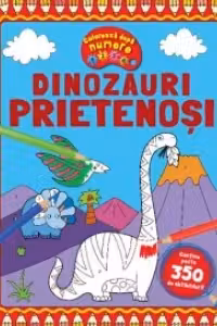Coloreaza dupa numere. Dinozauri prietenosi