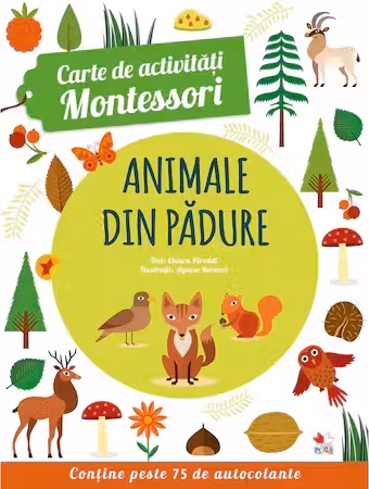 CARTE DE ACTIVITATI MONTESSORI. Animale din padure