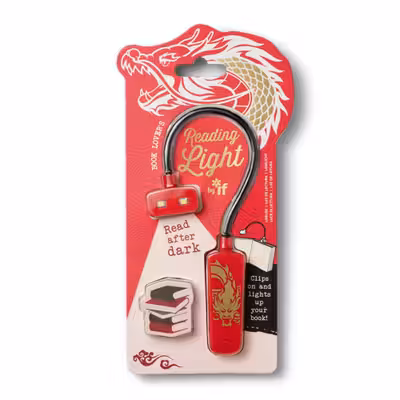 Book Lover's Reading Light Warrior Dragon