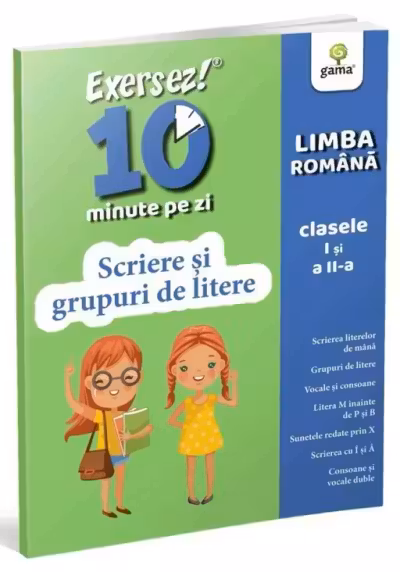 Scriere si grupuri de litere/Exersez 10 min pe zi