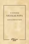 In honorem Nicolae Popa. Audi alterum parte