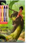 DISNEY. COLORAM CU EROII PREFERATI. Carte de pictat cu 4 creioane cerate