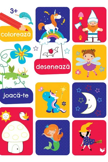 Coloreaza deseneaza joaca-te (3 ani+)