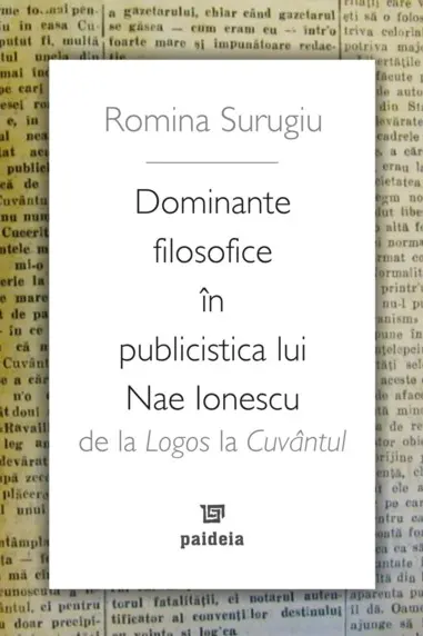 Dominante filosofice în publicistica lui Nae Ionescu