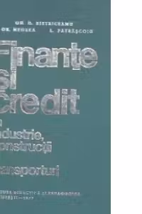 Finante si credit in industrie, constructii si transporturi