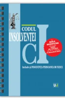 Codul insolventei Decembrie 2025. Editie spiralata, tiparita pe hartie alba