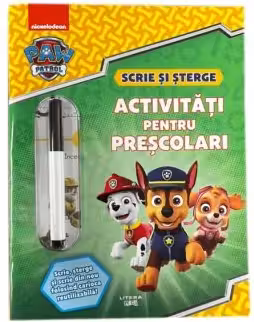 Patrula Catelusilor - Scrie si sterge. Activitati pentru prescolari