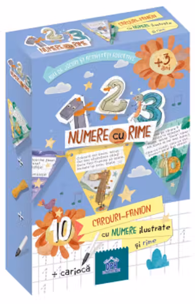Numere cu rime. Joc educativ. 3 ani+