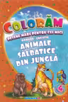 Colorăm desene mari pentru cei mici: Animale sălbatice din junglă