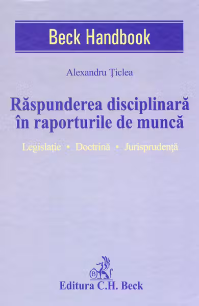 Răspunderea disciplinară în raporturile de muncă