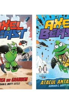 Pachet format din 2 titluri Axel & Beast. Evadarea din Grabbem, Atacul antarctic